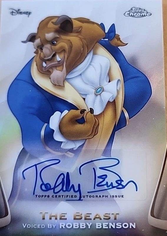 激レア 【美女と野獣】 直筆サインカード TOPPS　chrome Disney 激レア 【美女と野獣】 直筆サインカード TOPPS chrome Disney