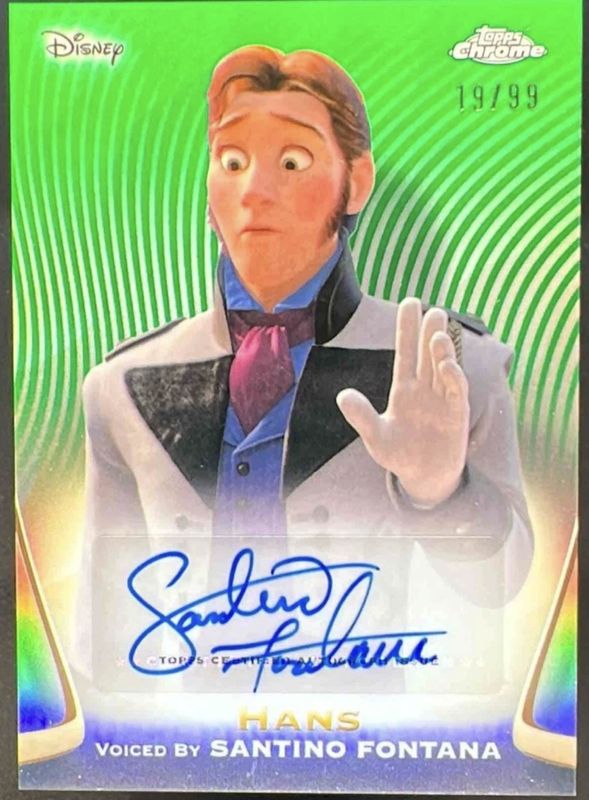 2025 Topps Chrome Disney #AA-SF Authentic Autographs - Green Refractor /99