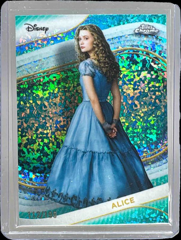2025 Topps Chrome Disney #175 Aqua Mini Diamonds Refractor /199
