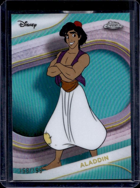 Aladdin 2025 Topps Chrome Disney #184 Aqua Refractor /199 Price