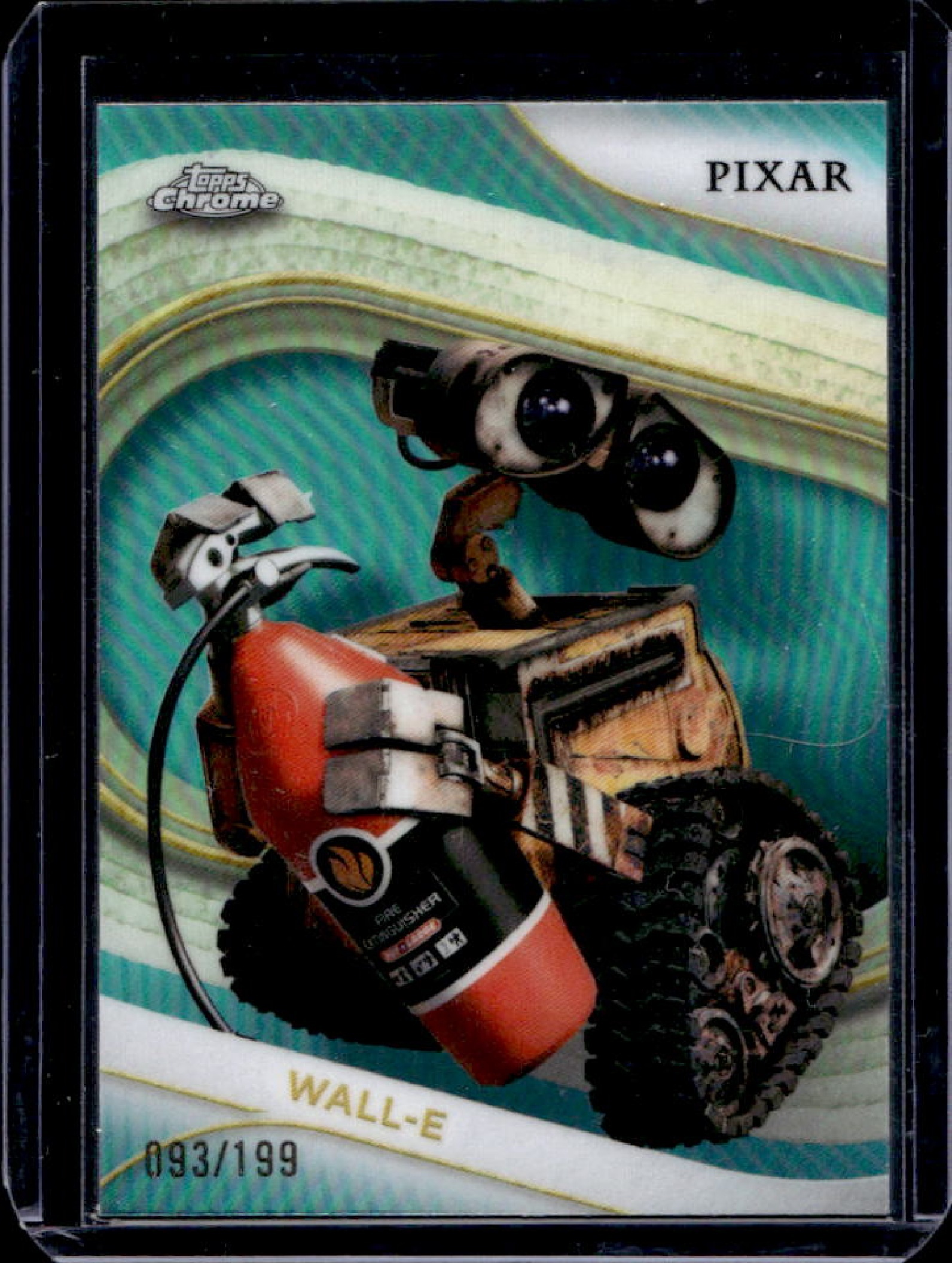 Wall-E 2025 Topps Chrome Disney #68 Aqua Refractor /199 Price