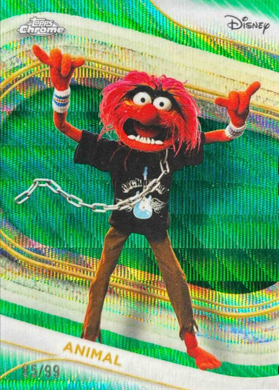 2025 Topps Chrome Disney #124 Green Wave Refractor /99