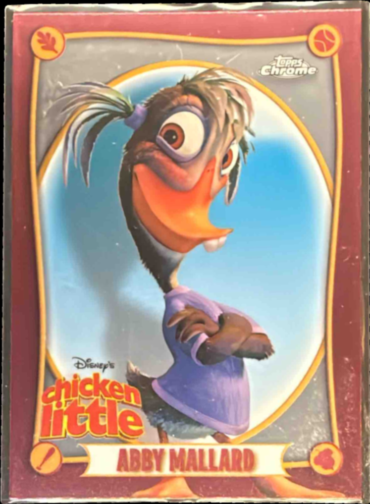 Abby Mallard 2025 Topps Chrome Disney #CL-2 Chicken Little 20th