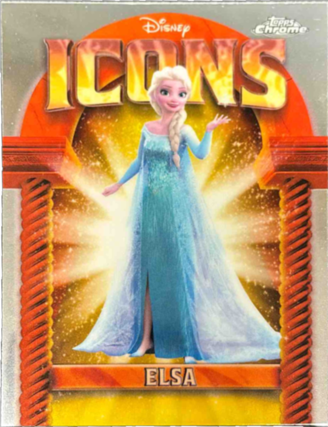 Elsa 2025 Topps Chrome Disney #DI-24 Disney Icons Price Guide
