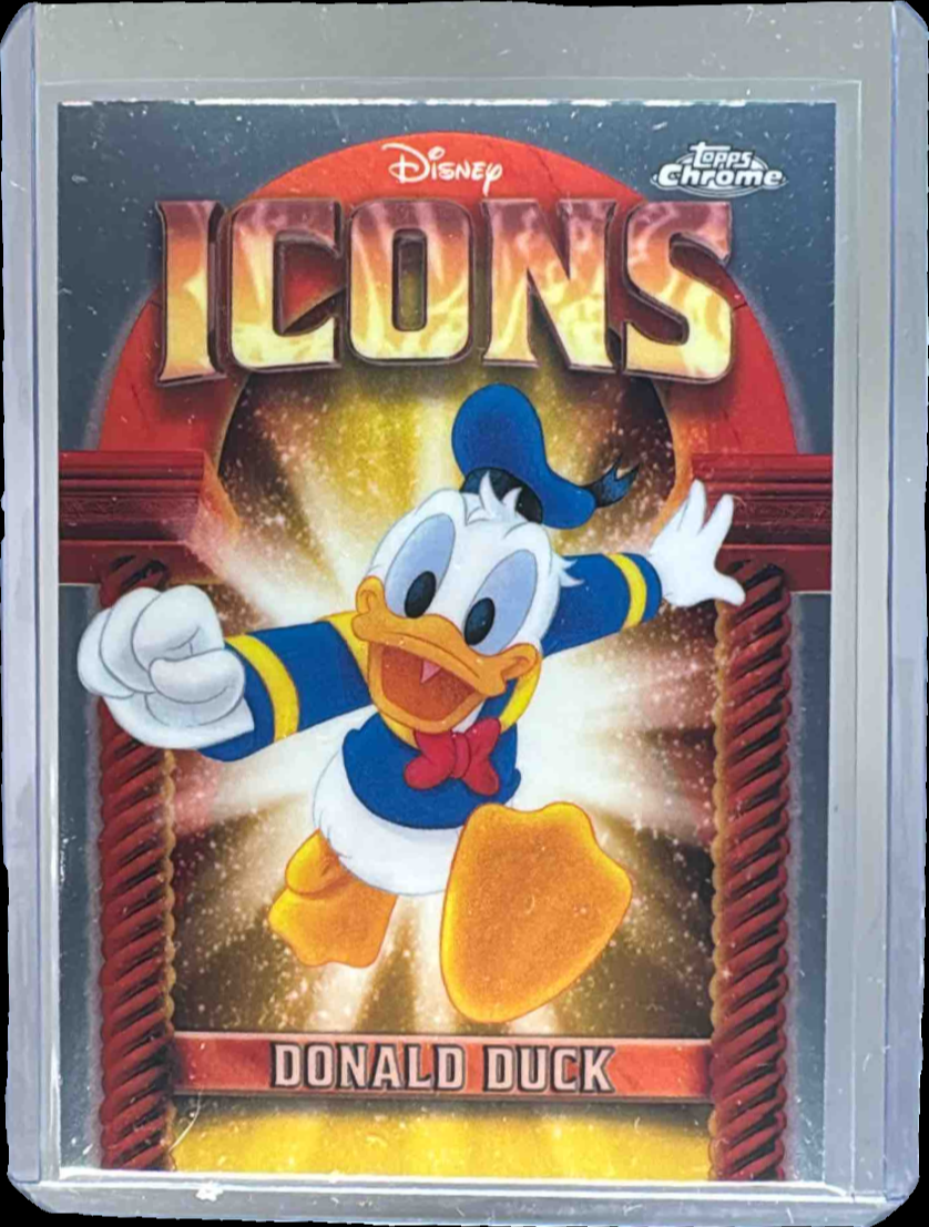 Donald Duck 2025 Topps Chrome Disney #DI-35 Disney Icons Price 