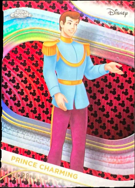 2025 Topps Chrome Disney #76 Mickey Mouse Logo Refractor /28