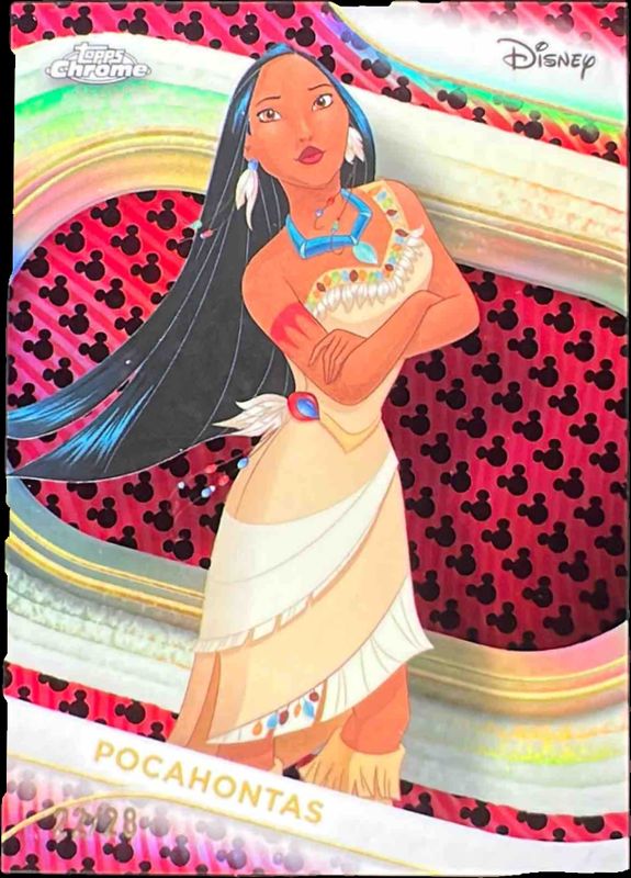 2025 Topps Chrome Disney #30 Mickey Mouse Logo Refractor /28