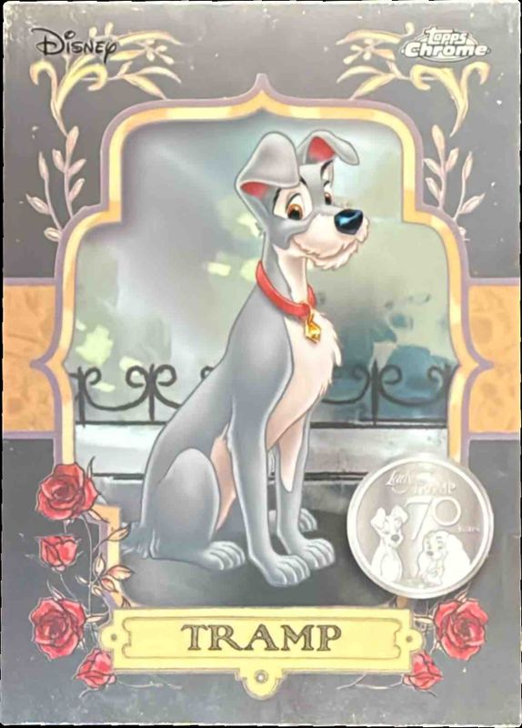 2025 Topps Chrome Disney #LT-5 Lady & the Tramp 70th Anniversary