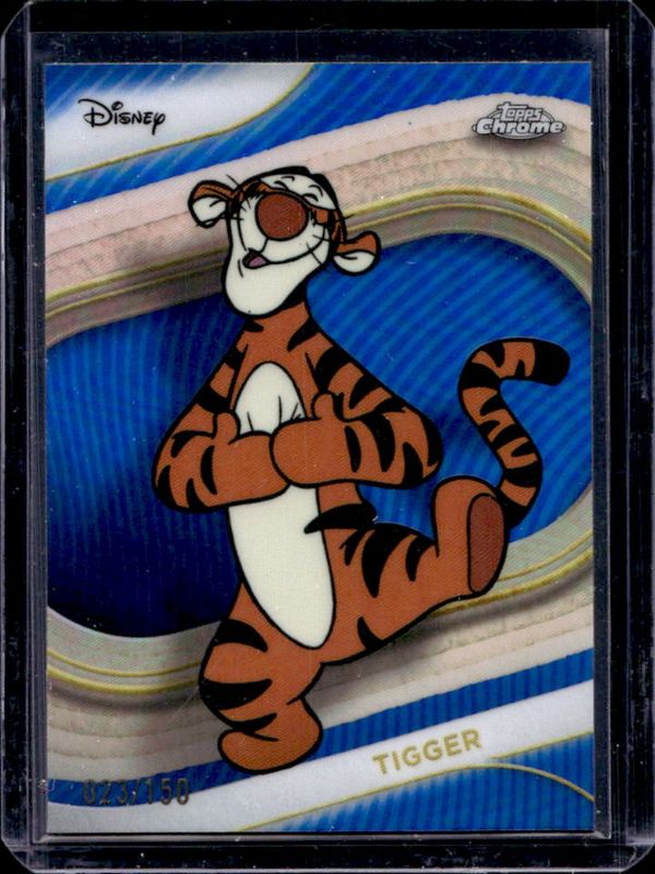 Tigger 2025 Topps Chrome Disney #142 Blue Refractor /150 Price