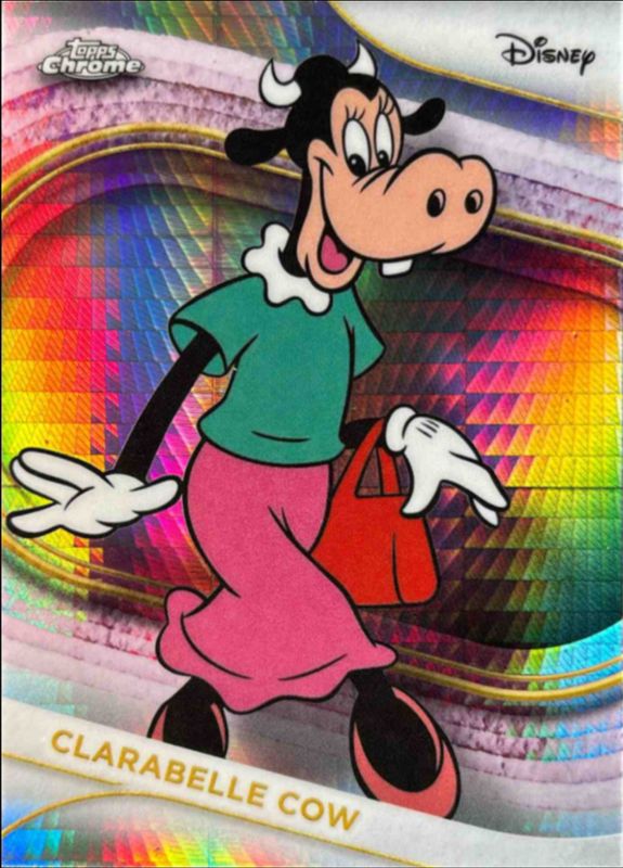 Clarabelle Cow 2025 Topps Chrome Disney #165 Prism Refractor RAW