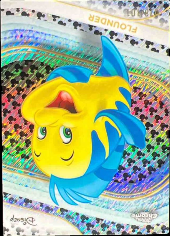 2025 Topps Chrome Disney #60 Mickey Mouse Black & White Shimmer Refractor /101