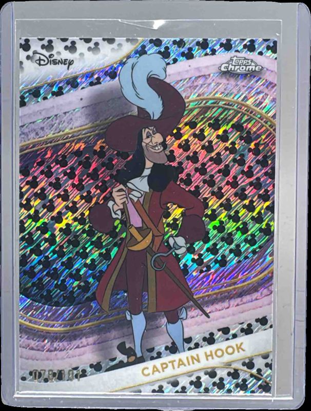 2025 Topps Chrome Disney #160 Mickey Mouse Black & White Shimmer Refractor /101