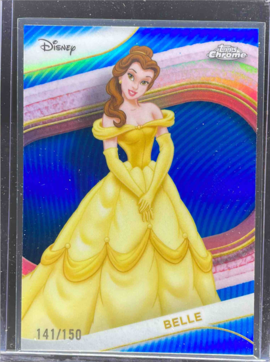 Belle 2025 Topps Chrome Disney #125 Blue Refractor /150 Price