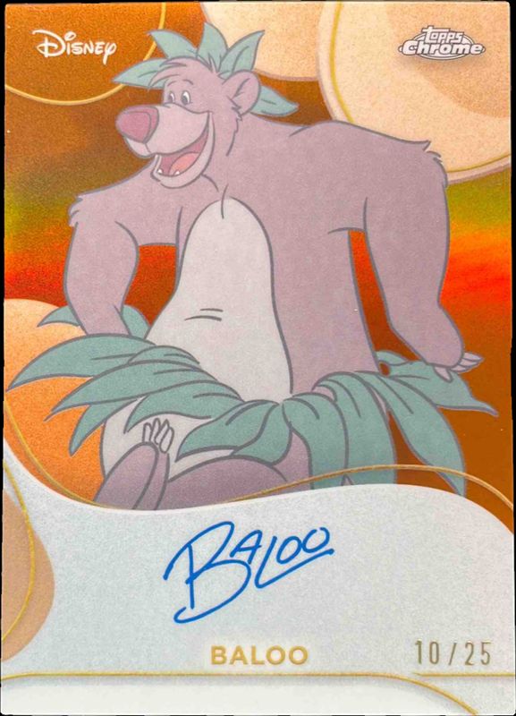 2025 Topps Chrome Disney #FA-7 Facsimile Autographs - Orange Refractor /25