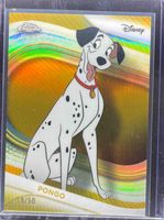 Pongo 2025 Topps Chrome Disney #101 Gold Refractor /50 Price Guide