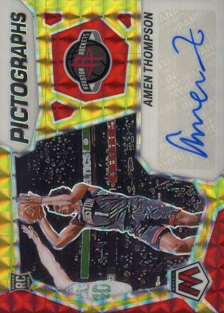 Amen Thompson 2023 Mosaic #PM-AMN Pictographs Autographs - Choice Price ...