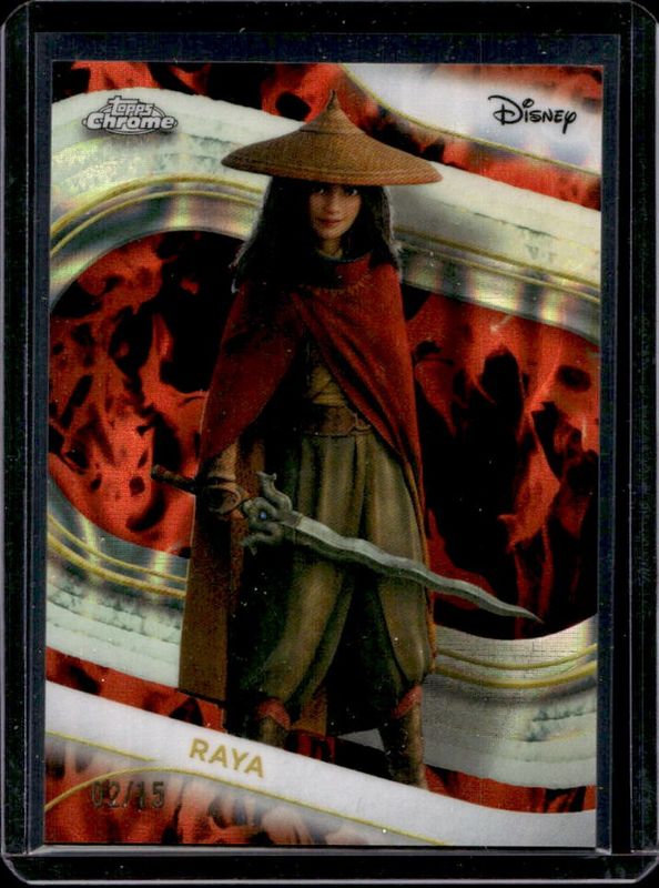 2025 Topps Chrome Disney #192 Toy Story 15th Incinerator Lava Refractor /15