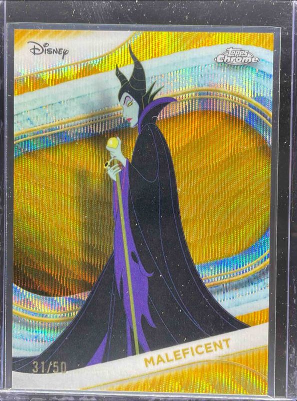 2025 Topps Chrome Disney #119 Gold Wave Refractor /50