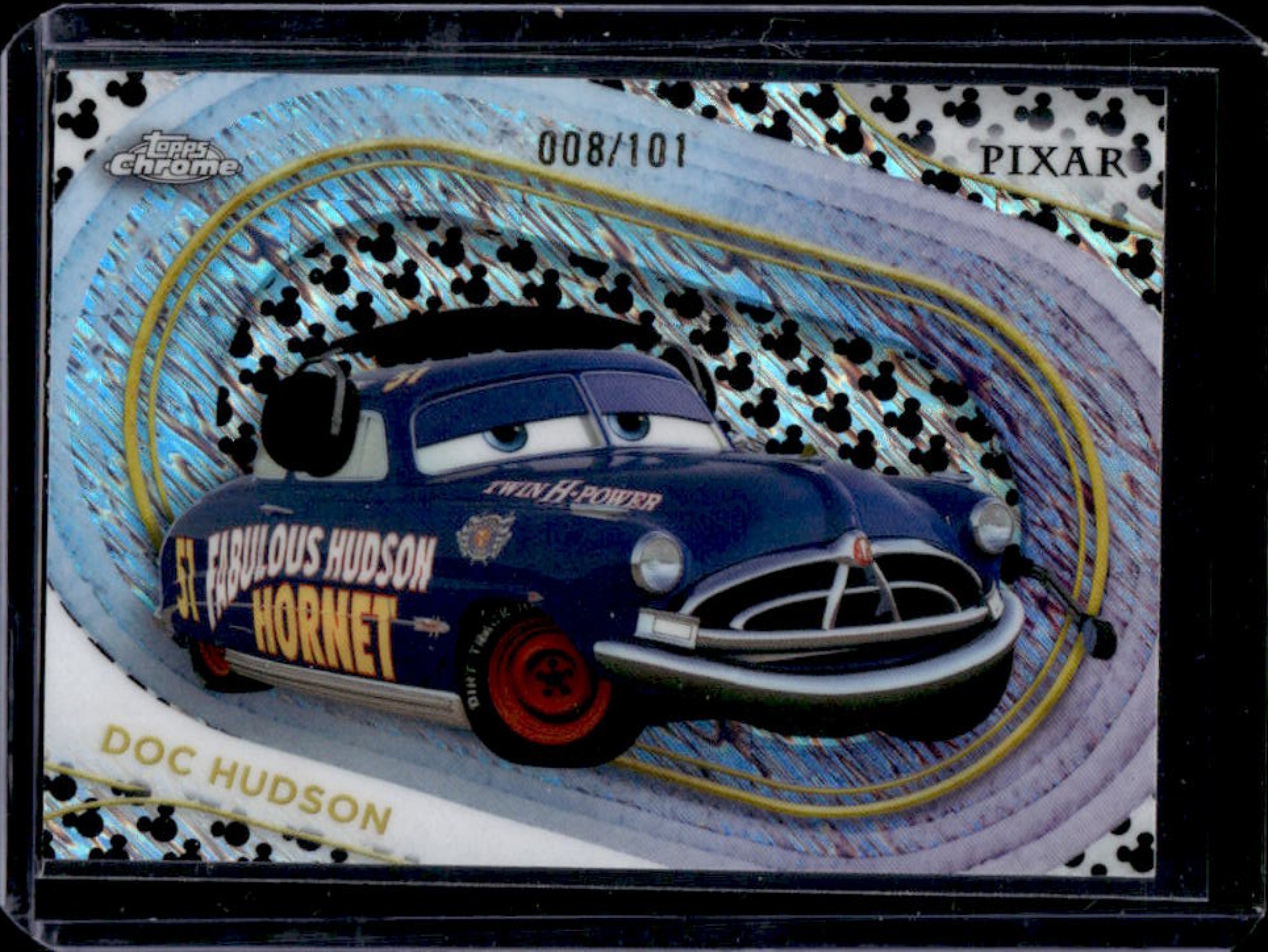 Doc Hudson 2025 Topps Chrome Disney #54 Mickey Mouse Black & White