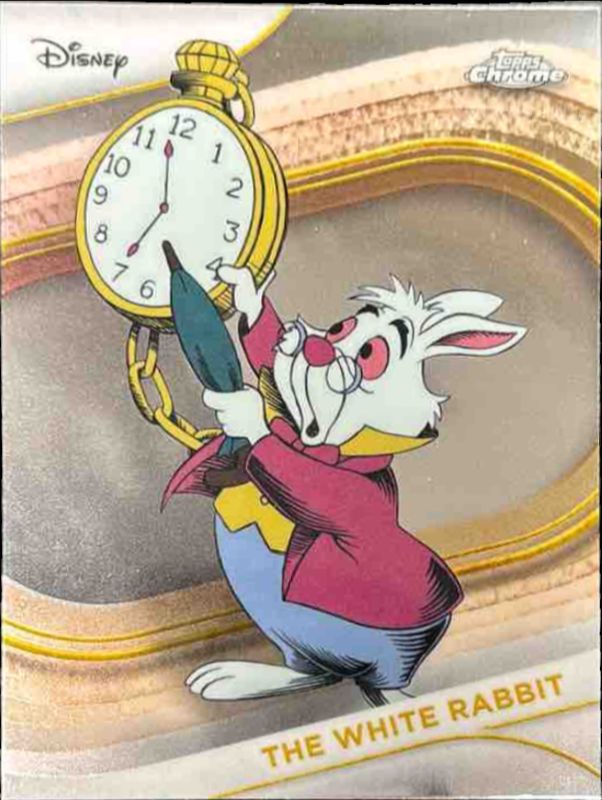 The White Rabbit 2025 Topps Chrome Disney #180 Base RAW