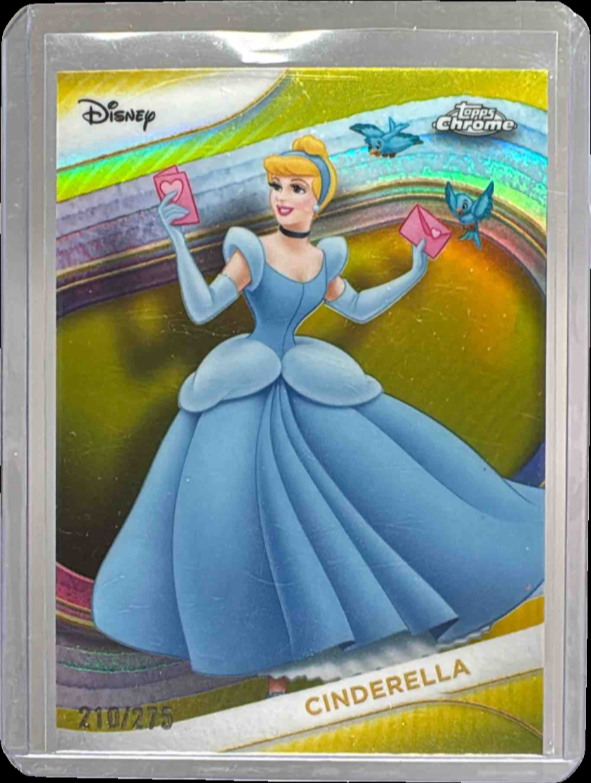 Cinderella 2025 Topps Chrome Disney #75 Yellow Refractor /275 