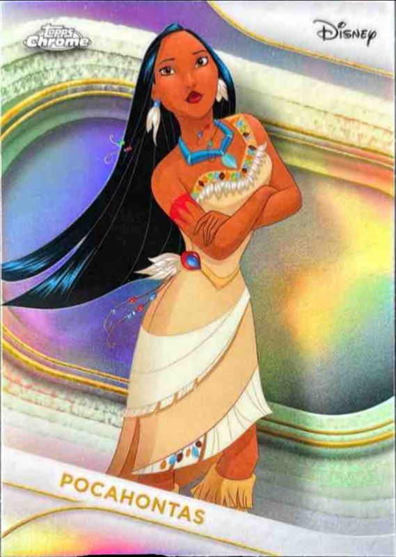 Pocahontas 2025 Topps Chrome Disney #30 Refractor RAW