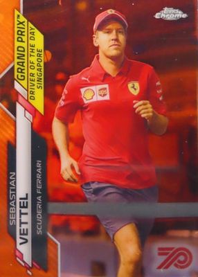 その他 2020 Topps F1 Vettel Variation Refractor Sebastian Vettel 2020 Topps Chrome Formula 1 Sapphire