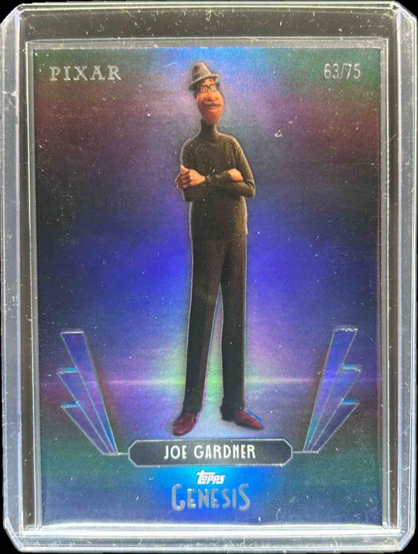 Joe Gardner 2025 Topps Disney Genesis #57 Blue Foil /75 RAW