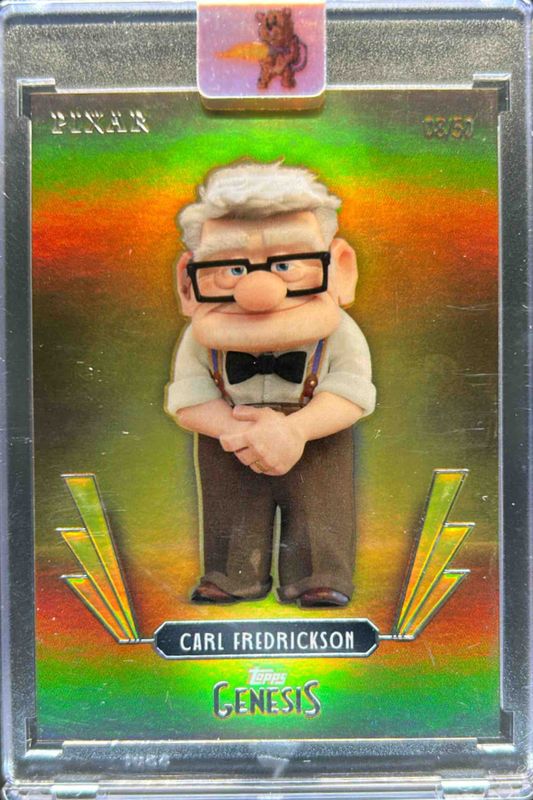 Carl Fredrickson 2025 Topps Disney Genesis #48 Gold Foil /50 RAW