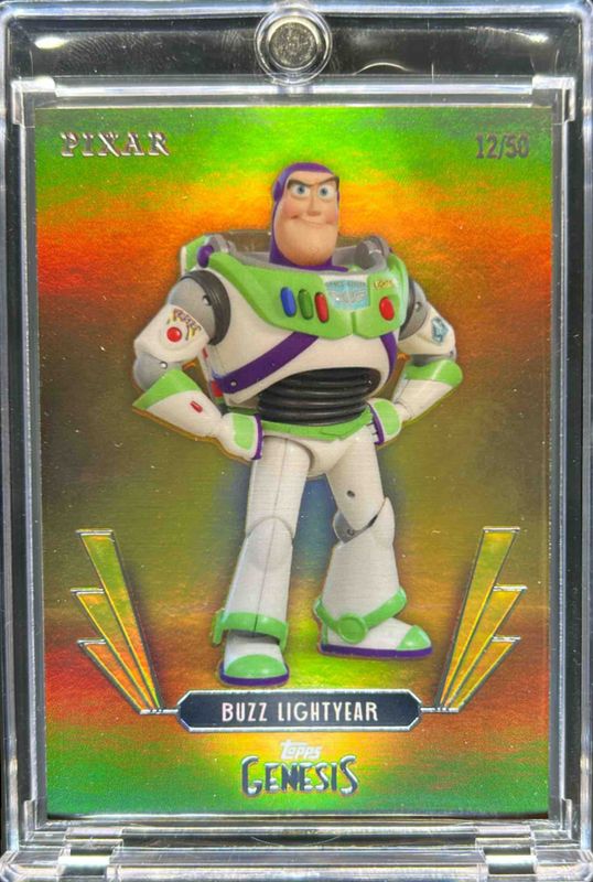 Buzz Lightyear 2025 Topps Disney Genesis #45 Gold Foil /50 Price