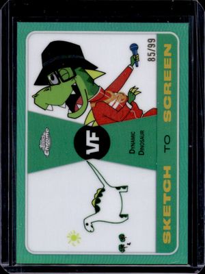 2025 Topps Chrome VeeFriends #SK-1 Sketch to Screen - VeeFriends Green Refractor /99
