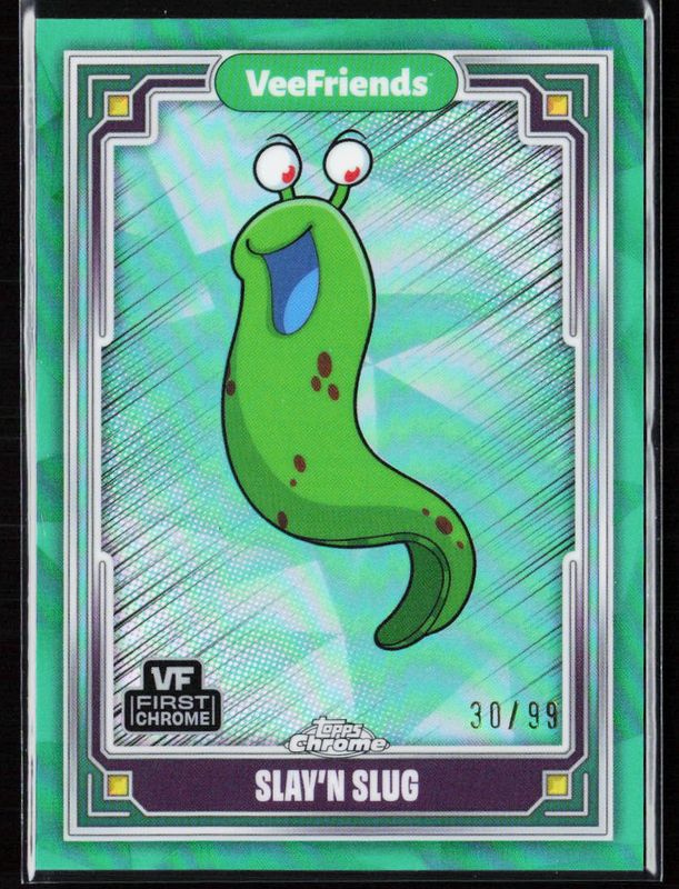 2025 Topps Chrome VeeFriends #32 VeeFriends Green Refractor /99