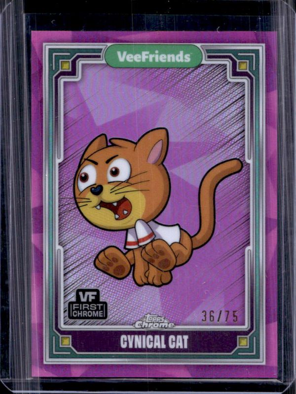 2025 Topps Chrome VeeFriends #44 Pink Refractor /75