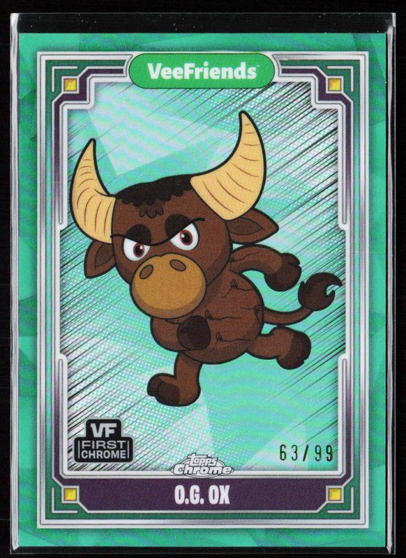 2025 Topps Chrome VeeFriends #54 VeeFriends Green Refractor /99