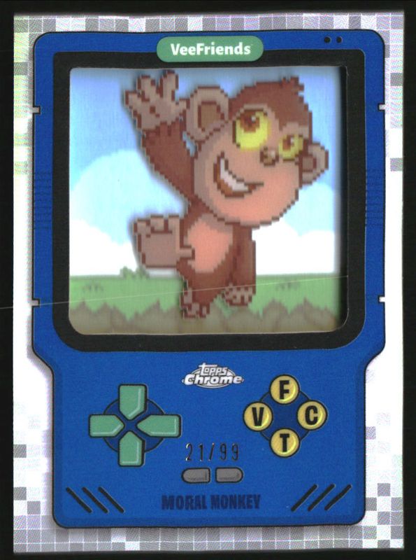 2025 Topps Chrome VeeFriends #GO-8 Game On! - Blue Refractor /99