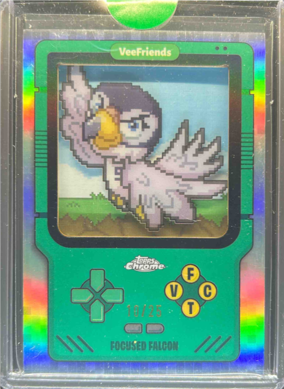 Focused Falcon 2025 Topps Chrome VeeFriends #GO-1 Game On! - Green ...