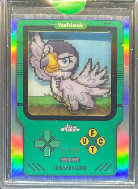 2025 Topps Chrome VeeFriends #GO-1 Game On! - Green Refractor /25