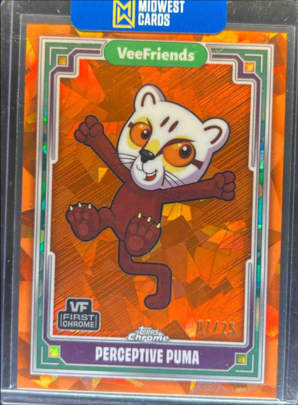 2025 Topps Chrome VeeFriends #82 Orange Refractor /25
