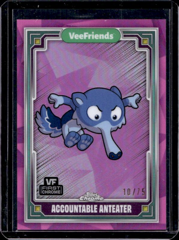 2025 Topps Chrome VeeFriends #19 Pink Refractor /75