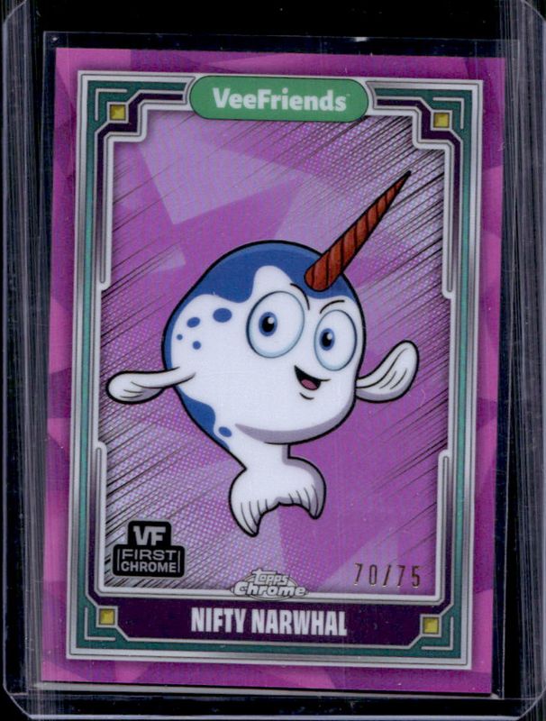 2025 Topps Chrome VeeFriends #38 Pink Refractor /75