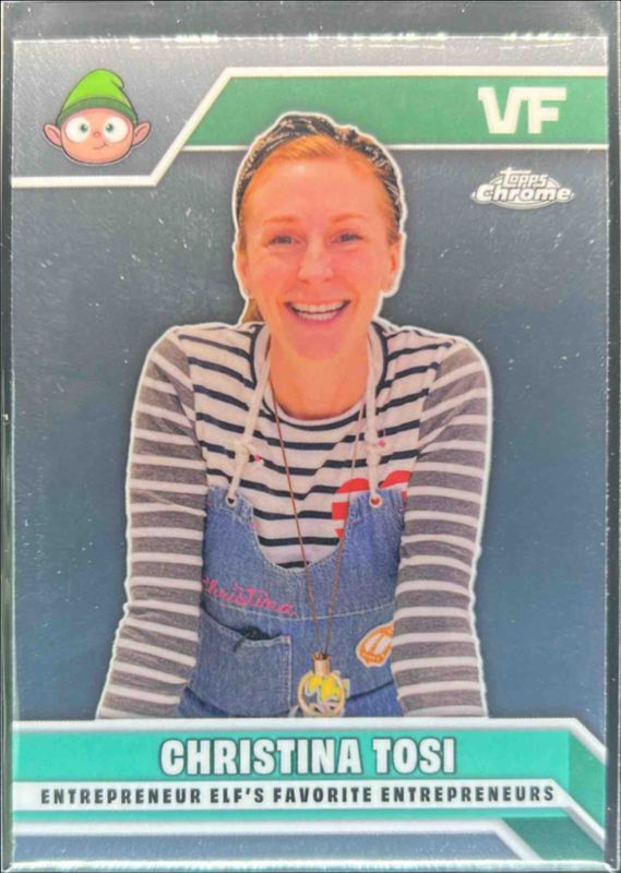 Christina Tosi 2025 Topps Chrome VeeFriends #EE-CT Entrepreneur Elf’s Favorite Entrepreneurs RAW