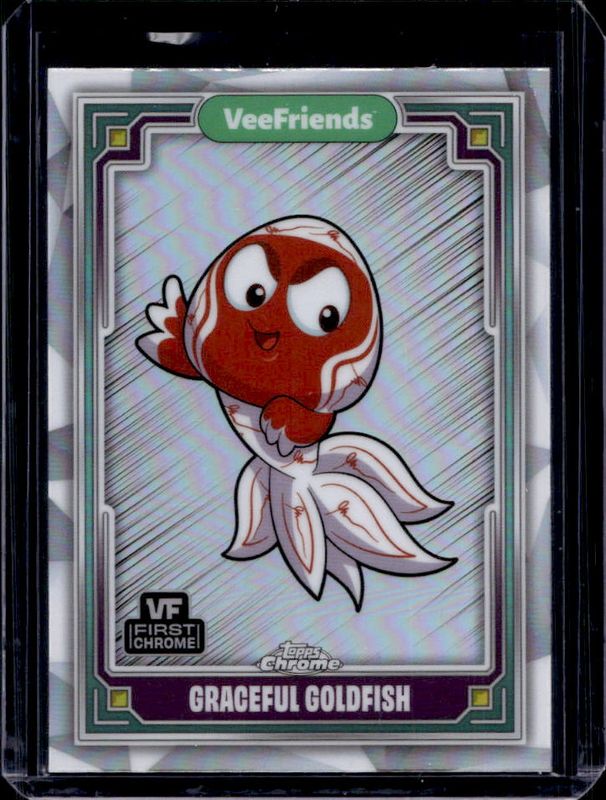 Graceful Goldfish 2025 Topps Chrome VeeFriends #81 Refractor RAW