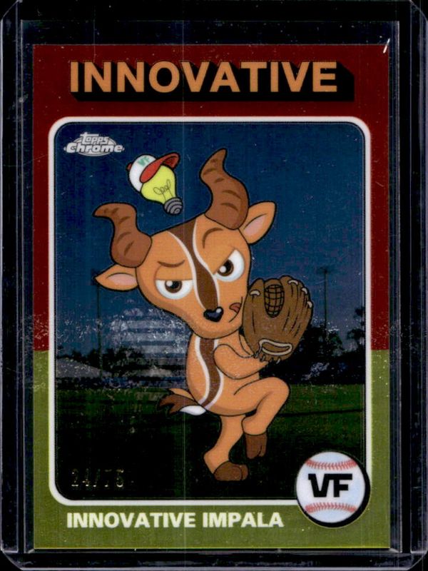 2025 Topps Chrome VeeFriends #75-11 Topps 1975 Variation /75