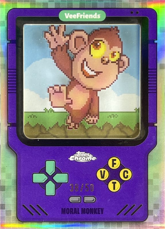 2025 Topps Chrome VeeFriends #GO-8 Game On! - Purple Refractor /50