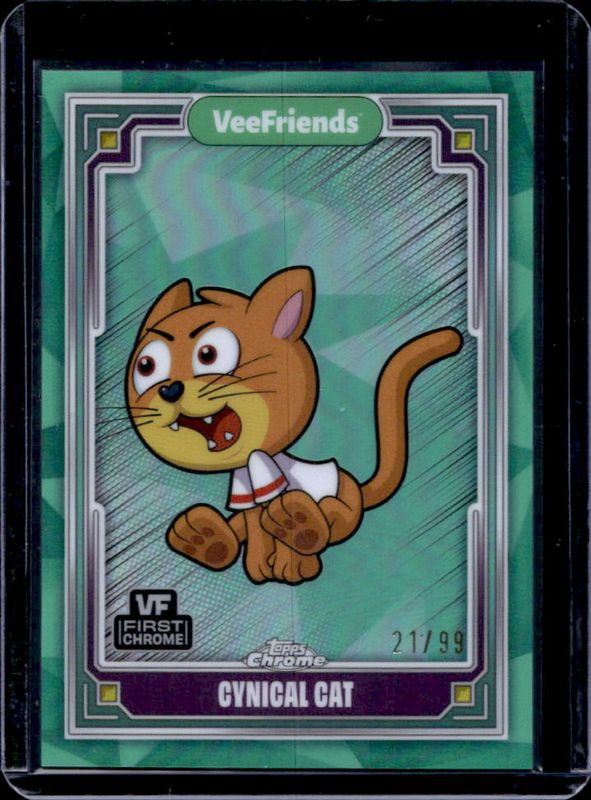 2025 Topps Chrome VeeFriends #44 VeeFriends Green Refractor /99