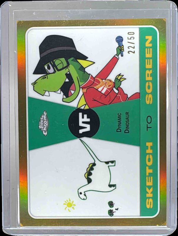 2025 Topps Chrome VeeFriends #SK-1 Sketch to Screen - Gold Refractor /50