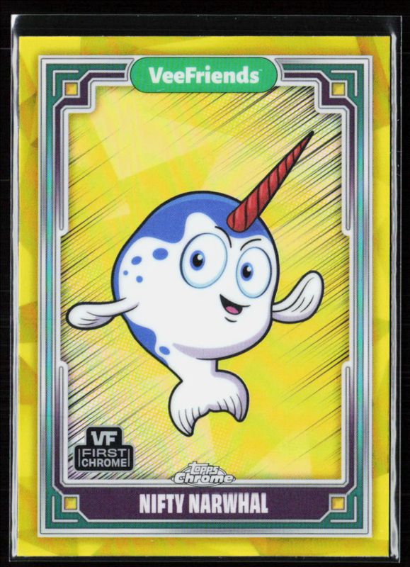 2025 Topps Chrome VeeFriends #38 Yellow Refractor
