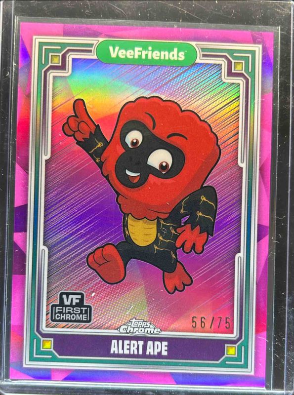 2025 Topps Chrome VeeFriends #28 Pink Refractor /75