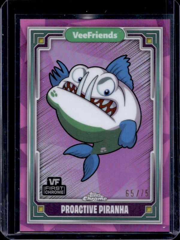 2025 Topps Chrome VeeFriends #98 Pink Refractor /75