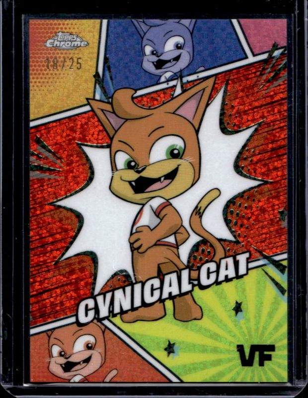 2025 Topps Chrome VeeFriends #MSS-44 Manga Speckle - Orange Speckle /25